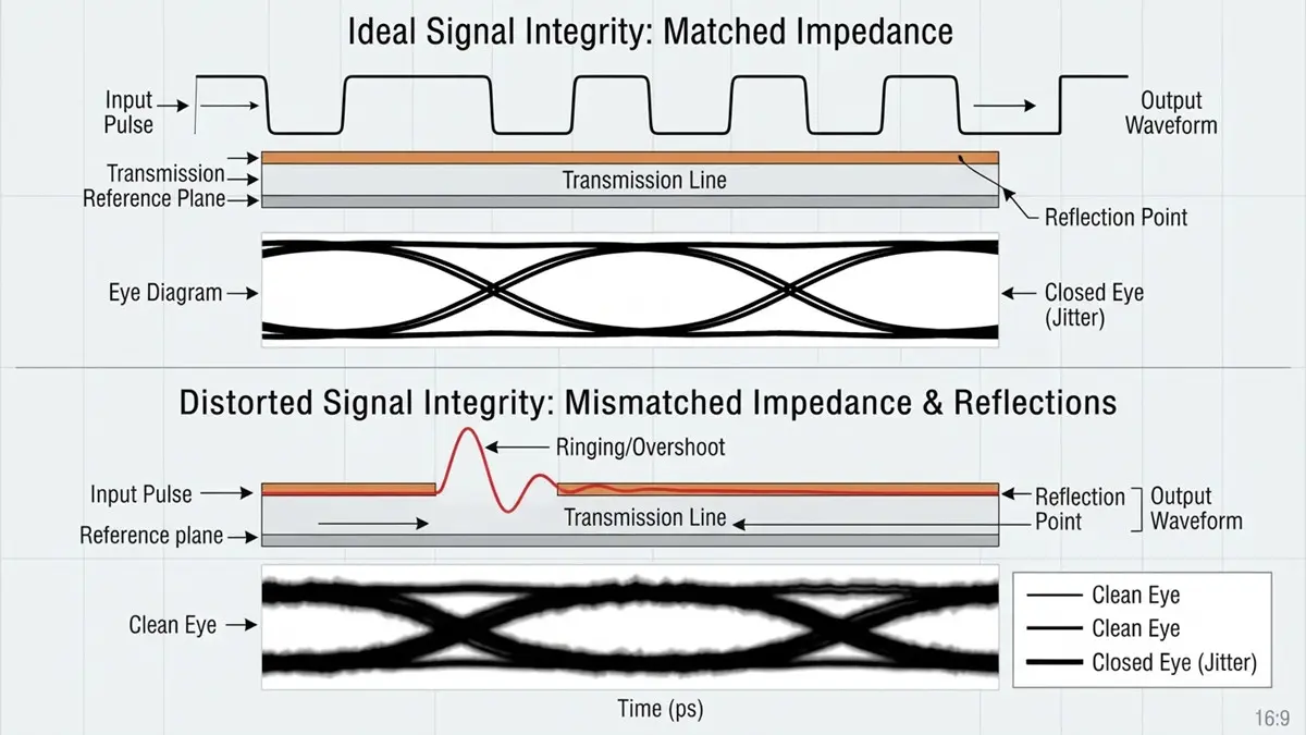 Impedance Signal Integrity Eye Diagram