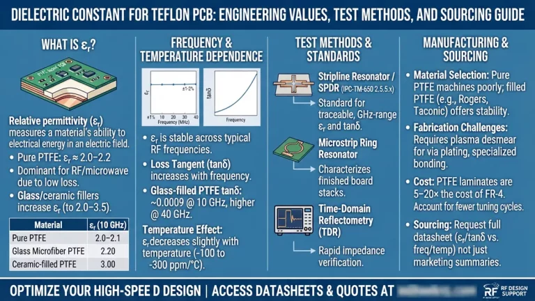 Dielectric Constant for Teflon PCB: Engineering Values, Test Methods, and Sourcing Guide cover image