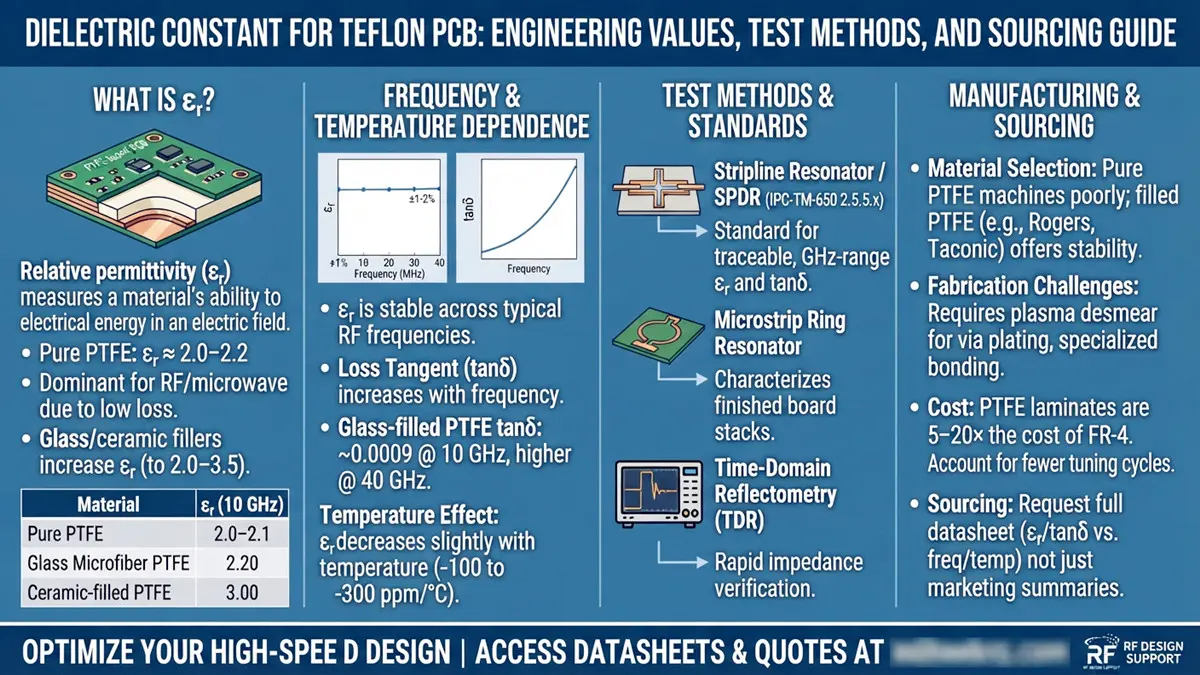 Dielectric Constant for Teflon PCB: Engineering Values, Test Methods, and Sourcing Guide cover image