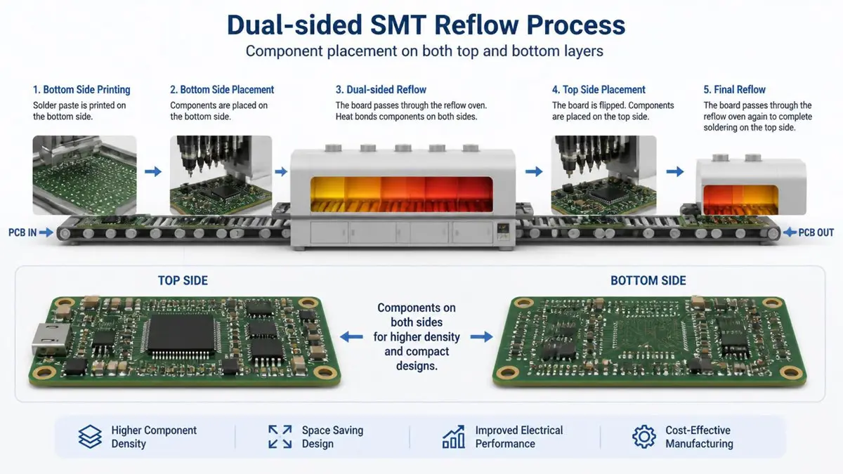 Double Sided Smt Assembly Reflow Process