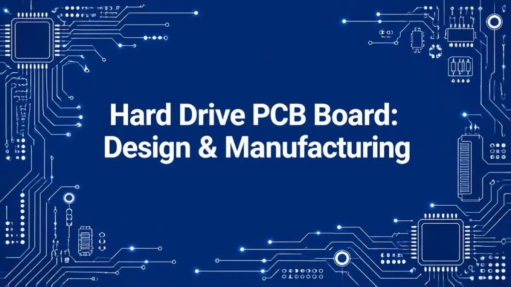 Hard drive PCB board design, component layout, and manufacturing process by Hongda Circuit