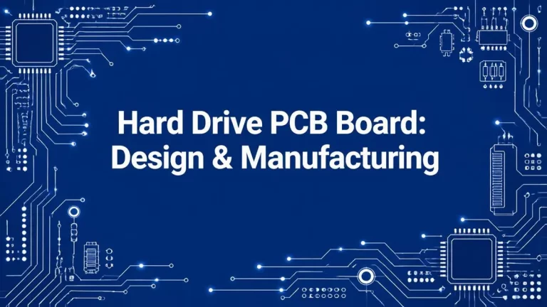 Hard drive PCB board design, component layout, and manufacturing process by Hongda Circuit