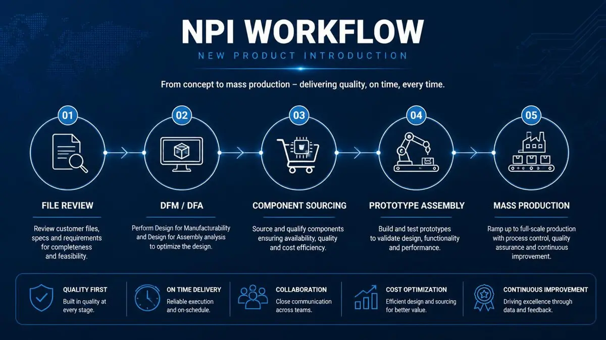 Npi Workflow Electronics Manufacturing Timeline
